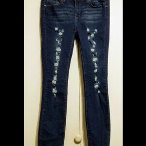 Wax Jeans Women's Distressed Front Jeans Sz 11